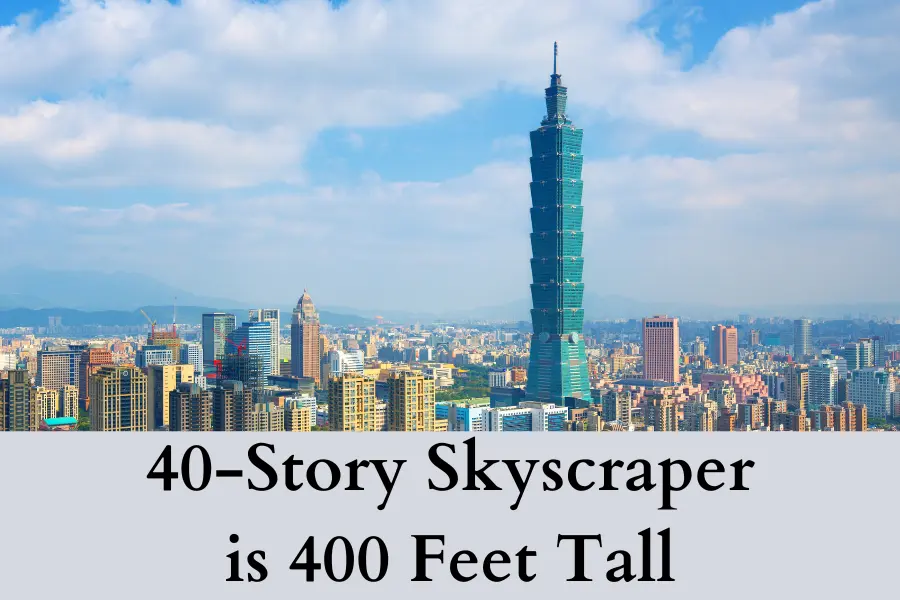 40-Story Skyscraper is 400 Feet tall