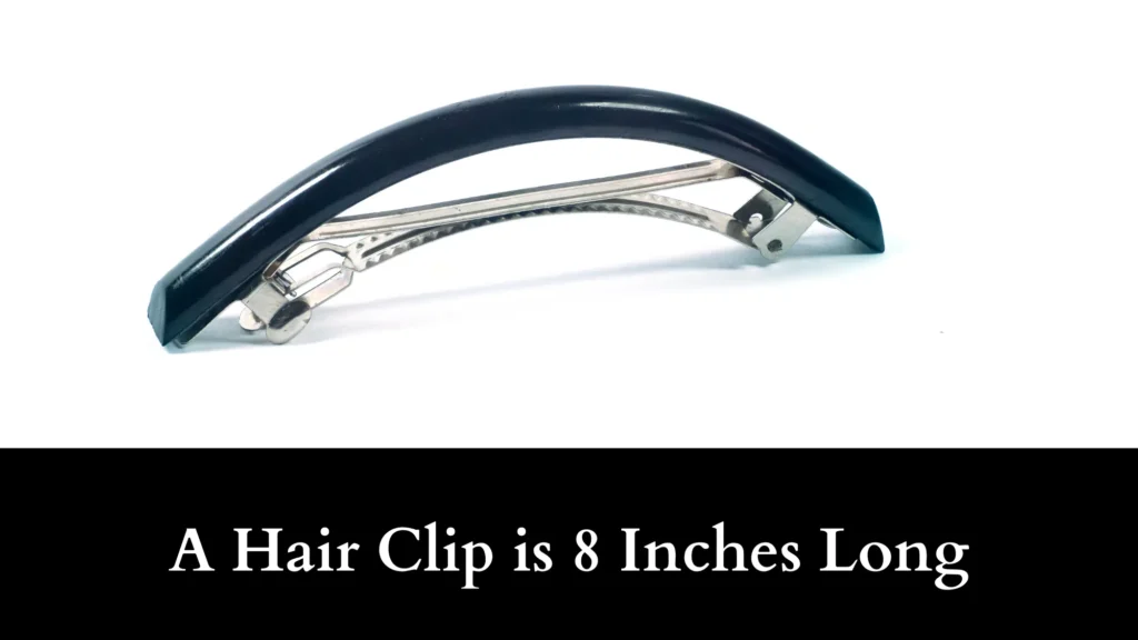 A Hair Clip is 8 Inches Long