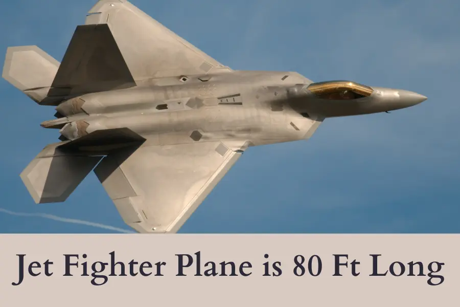 Jet Fighter Plane is 80 Ft Long