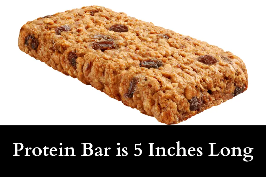 Protein Bar is 5 Inches Long