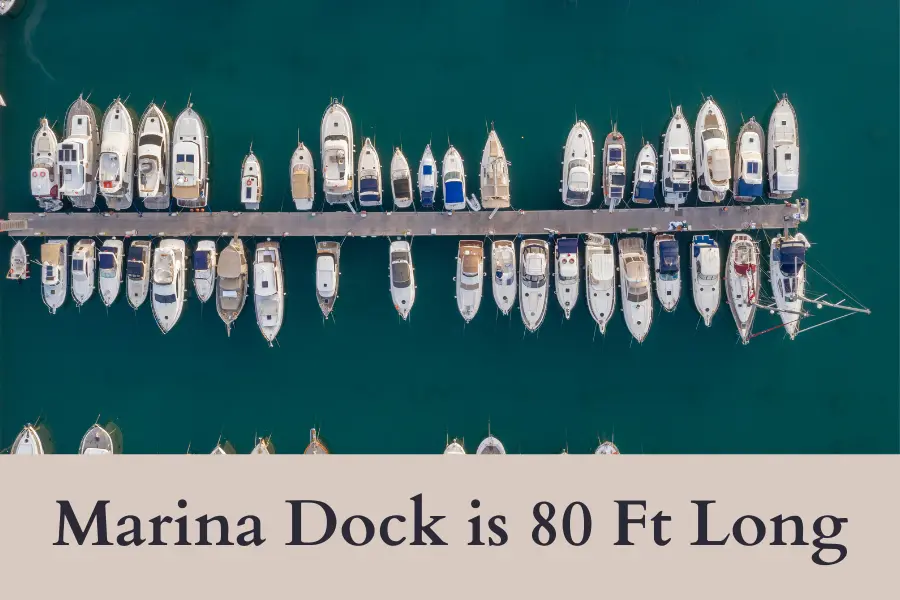 Small Marina Dock is 80 Feet Long