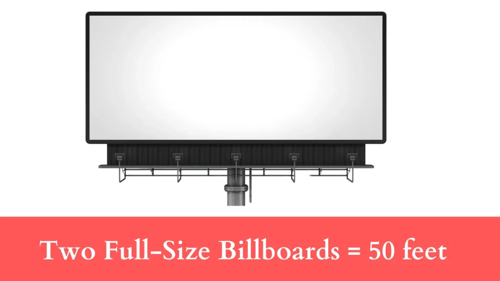 Two Full-Size Billboards are 50 feet