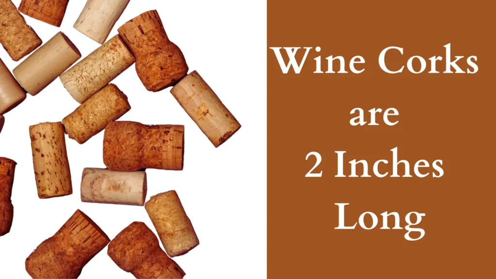 Wine Corks are 2 Inches Long