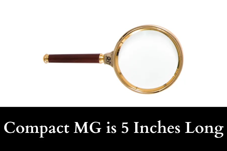 compact magnifying glass is 5 Inches Long