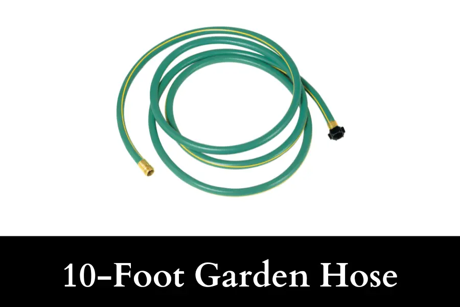 10-Foot Garden Hose is 10 Feet Long