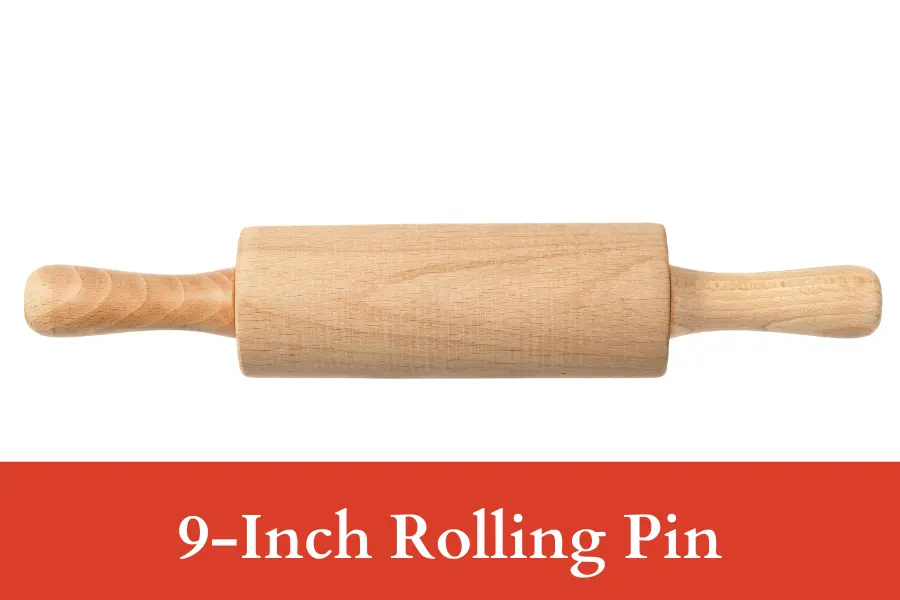 9-inch rolling pin is 9 inches long