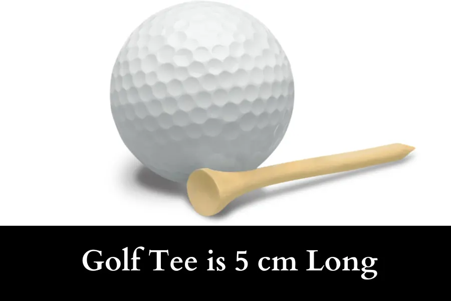 A Golf Tee is 5 cm Long