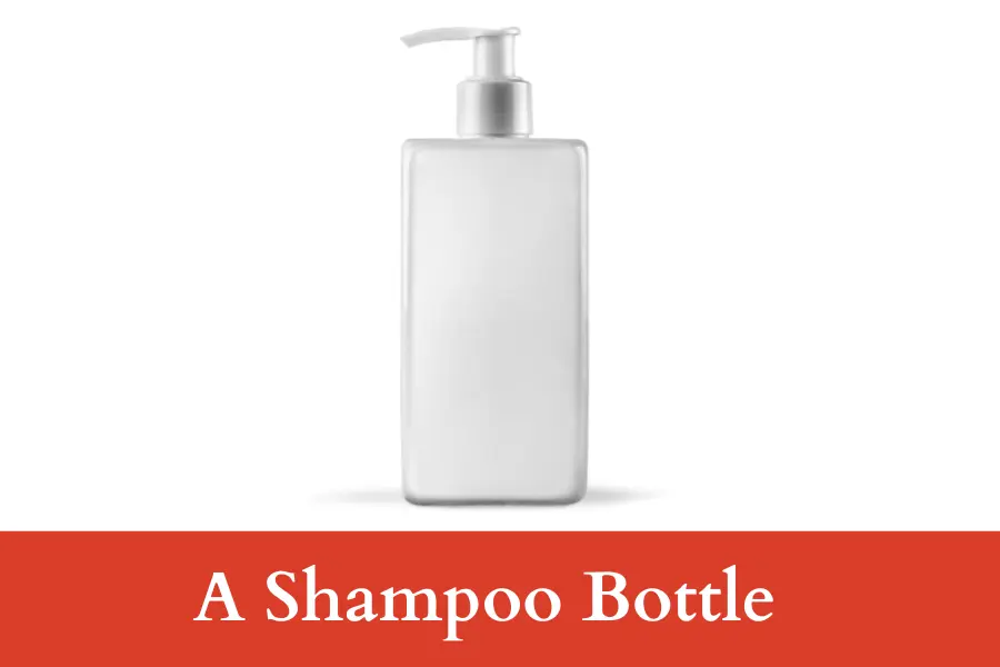 A Shampoo Bottle is 9 inches long