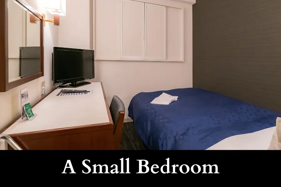 A Small Bedroom is a 100 square feet in size