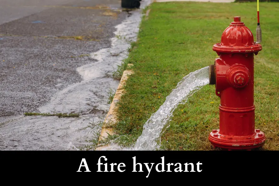 A fire hydrant is 50 cm Long or Big