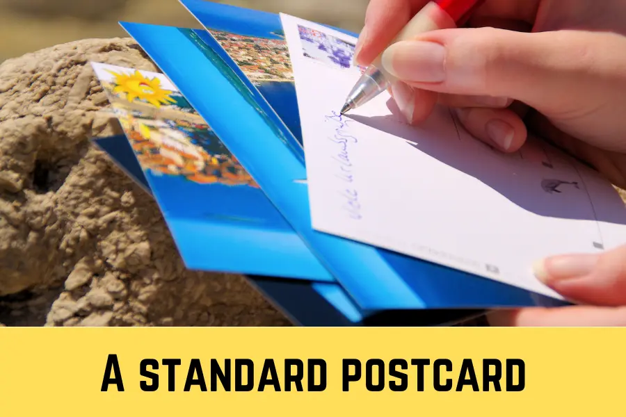 A standard postcard