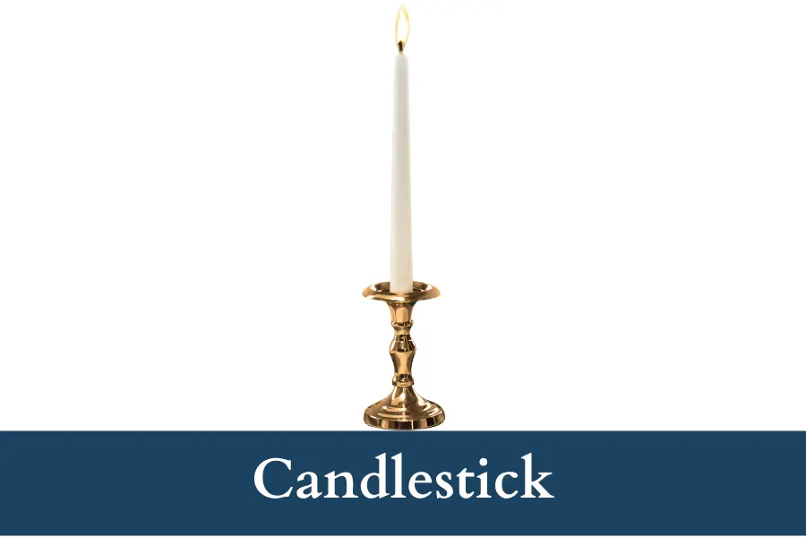 Candlestick is 30 cm long