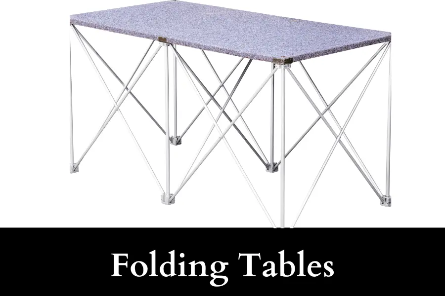 Folding Tables is 10 Feet Long