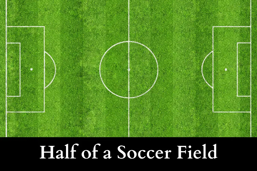 Half of a Soccer Field is 50 Meters long