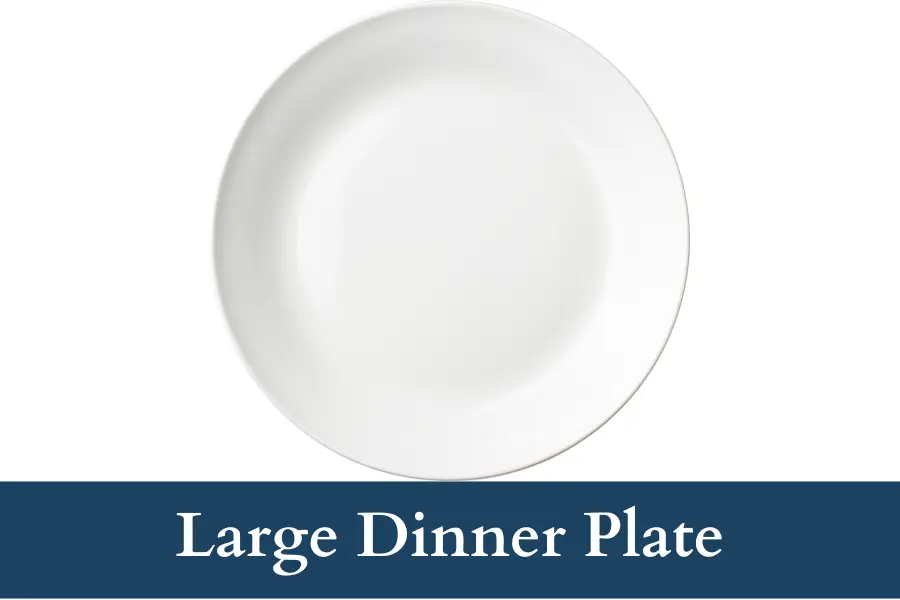 Large Dinner Plate diameter is 30 cm long