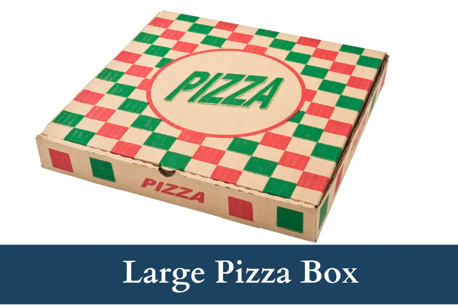 Large Pizza Box is 30 cm long