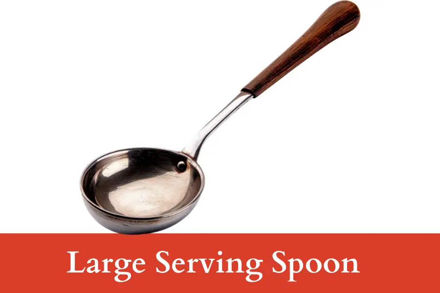 Large Serving Spoon is 9 inches long