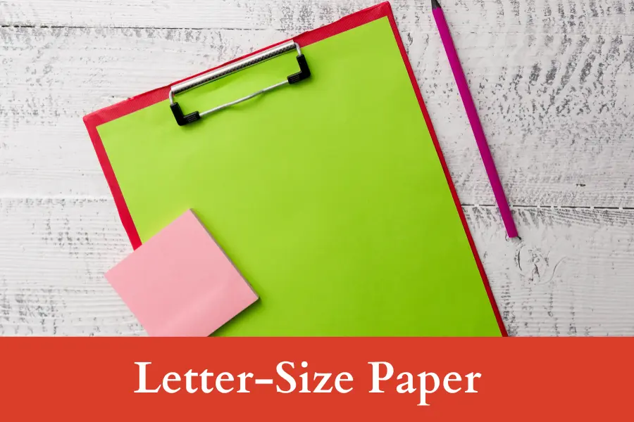 Letter-Size Paper is 9 inches long