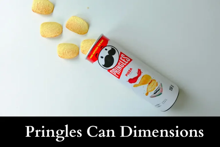 Pringles Can Dimensions