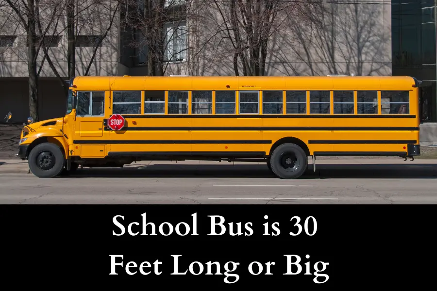 School Buses Are 30 Feet Long or Big