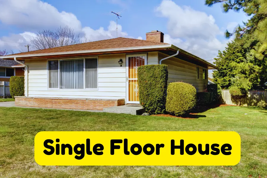 Single floor house is 10 Feet Long