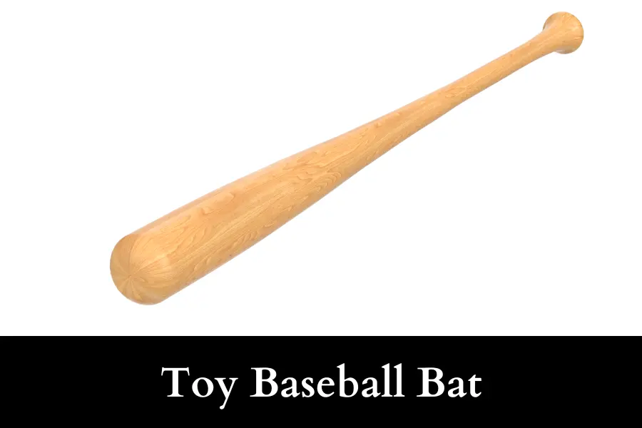 Toy Baseball Bat is 10 Inches Long