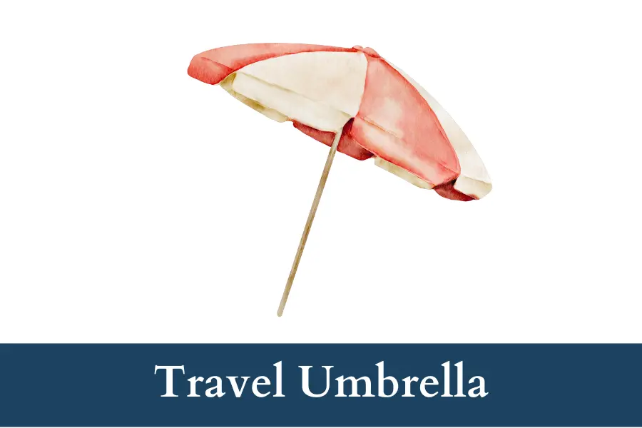 Travel Umbrella is 30 centimeters long