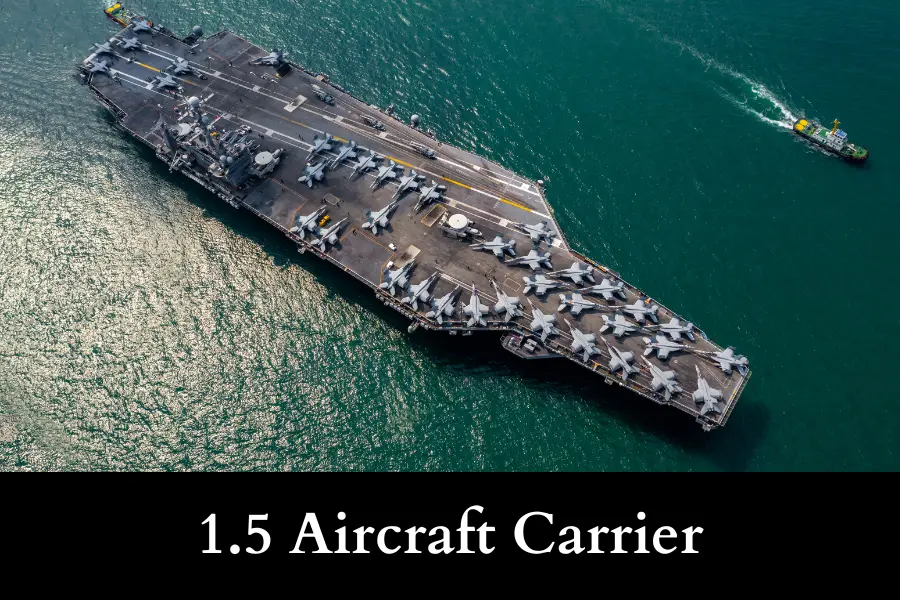 1.5 Aircraft Carrier is 500 meters