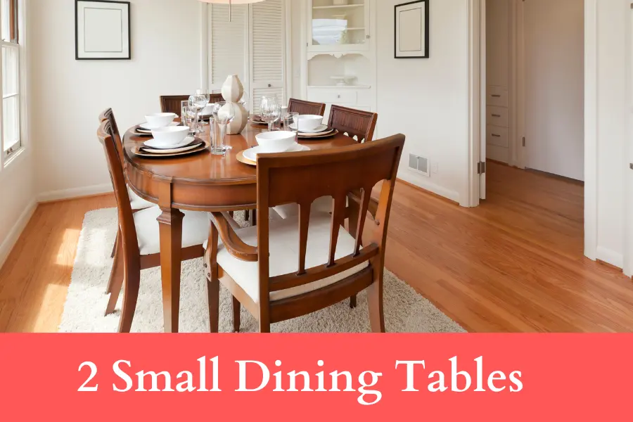 2 Small Dining Tables is 400 centimeters long