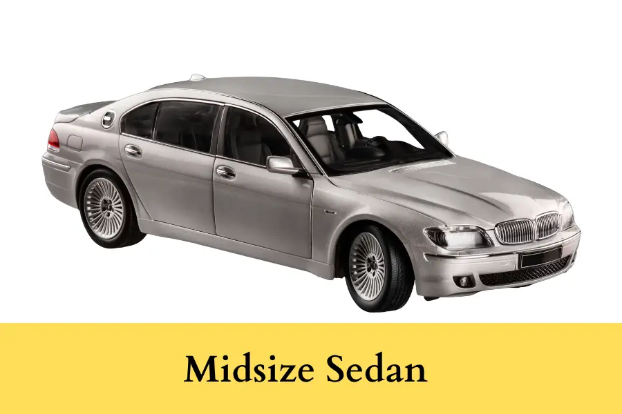 50 Midsize Sedans Parked End-to-End is 500 Feet big or tall