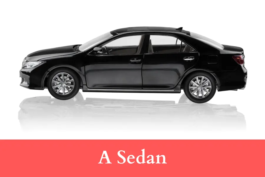 A Sedan is 400 centimeters long