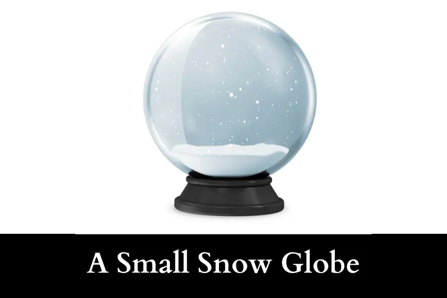 A Small Snow Globe equal 100 ml