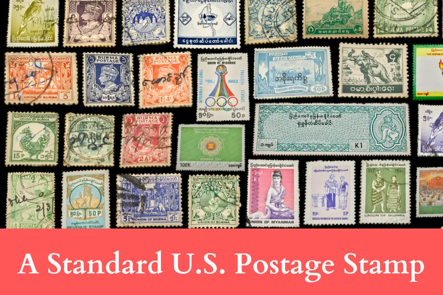 A Standard U.S. Postage Stamp is 50 mm long or big