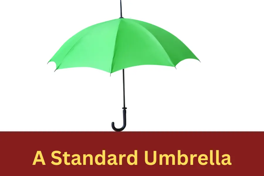 A Standard Umbrella is 3 feet long