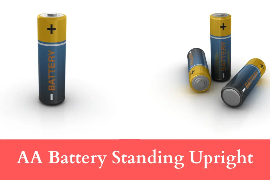 AA Battery Standing Upright is 50 mm long or big