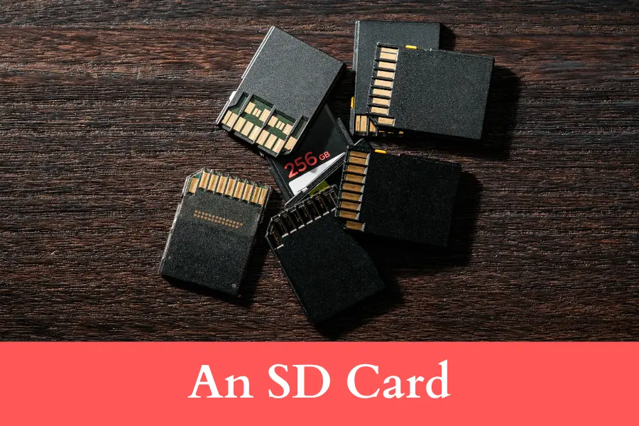 An SD Card is 2 centimeters long