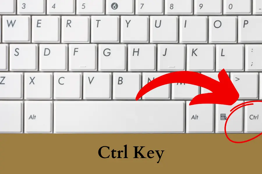 Ctrl Key Is One Inch big