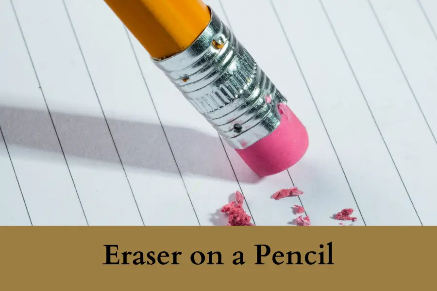 Eraser on a Pencil Is One Inch