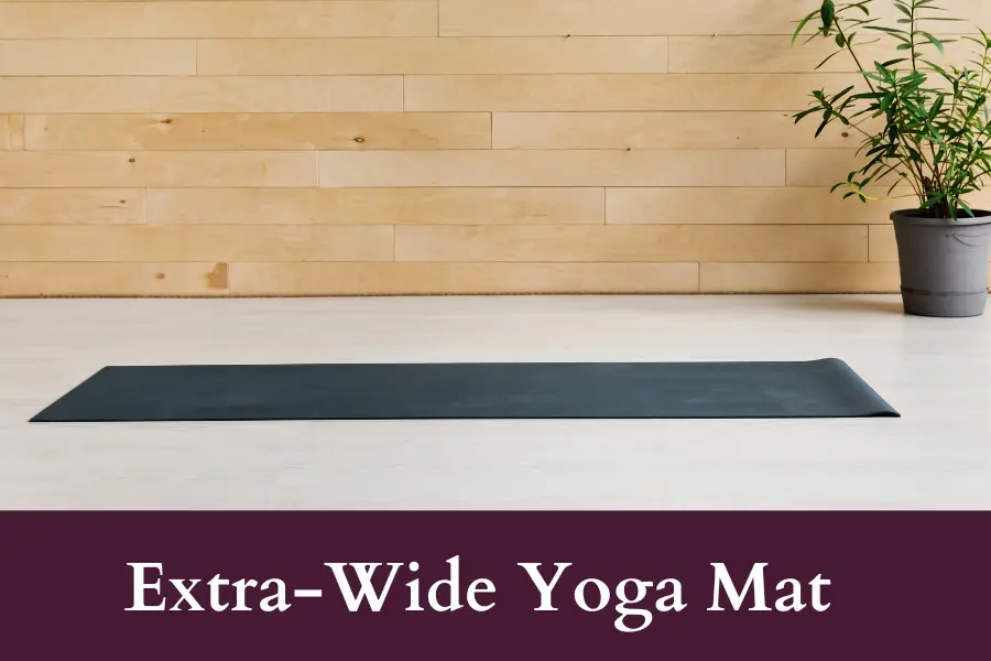 Extra-Wide Yoga Mat is 32 inches big