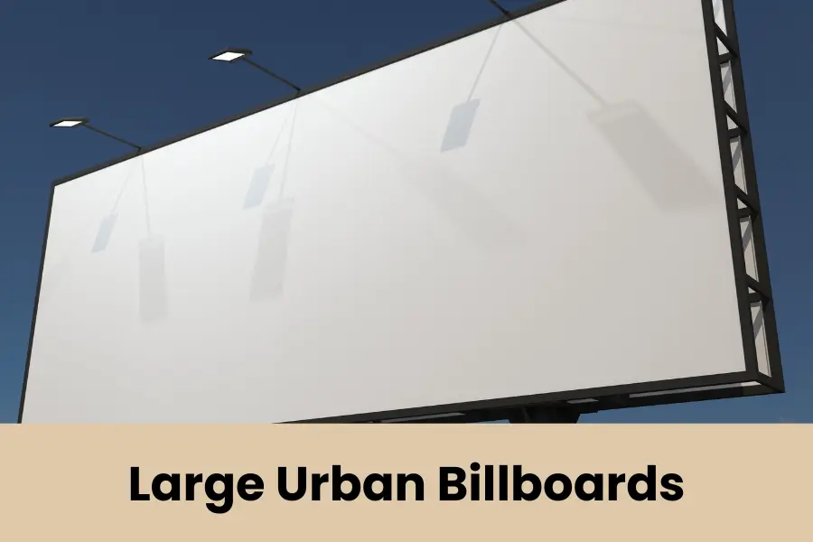 Large Urban Billboards is 40 meters long or big