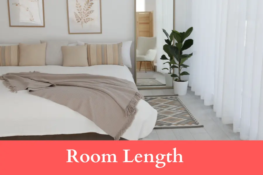 Room Length is 400 centimeters long