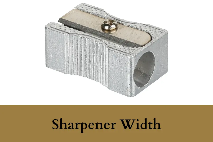 Sharpener Width Is One Inch