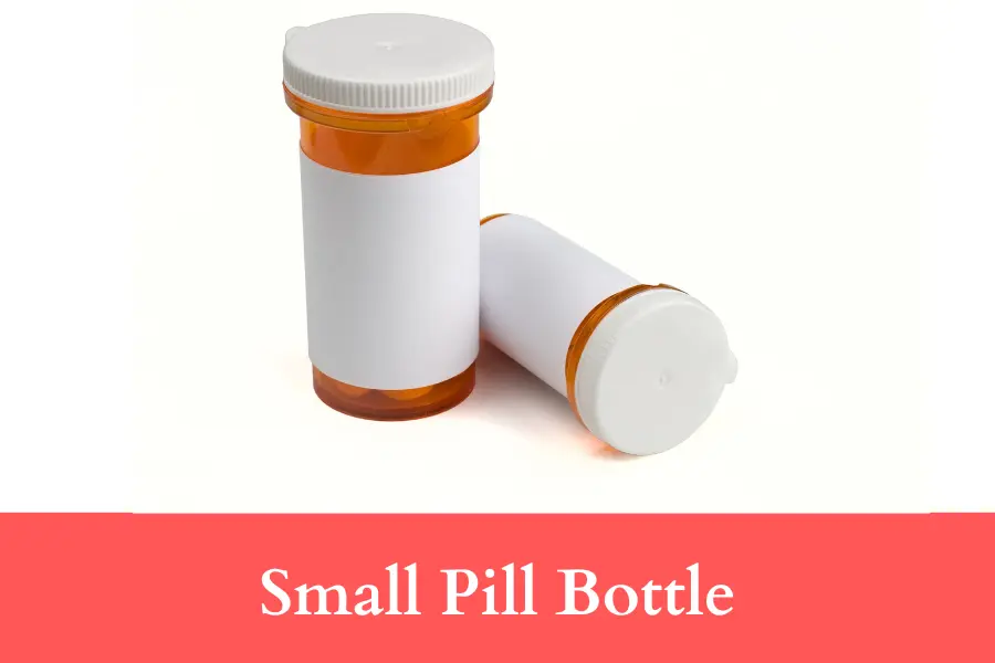 Small Pill Bottle is 50 mm long or big