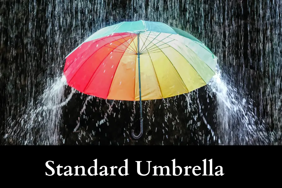 Standard Umbrella is one meter long