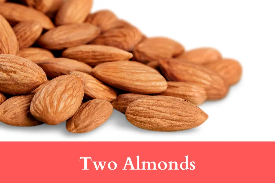 Two Almonds is 50 mm long or big