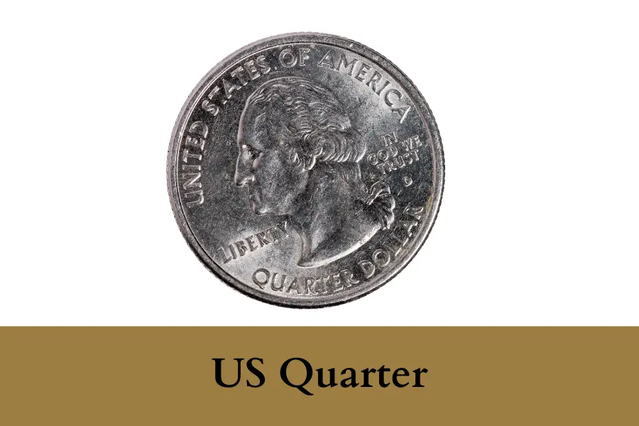 US Quarter width Is One Inch