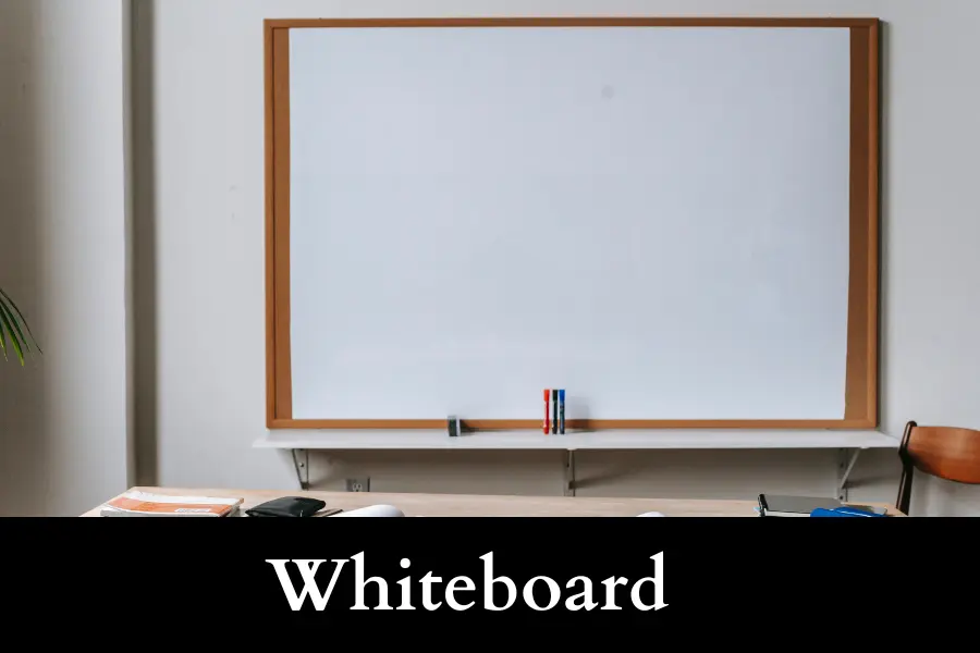 Whiteboard is one meter long