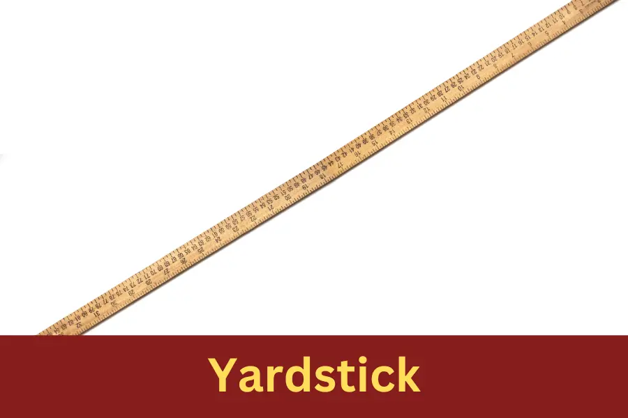 Yardstick is 3 feet big