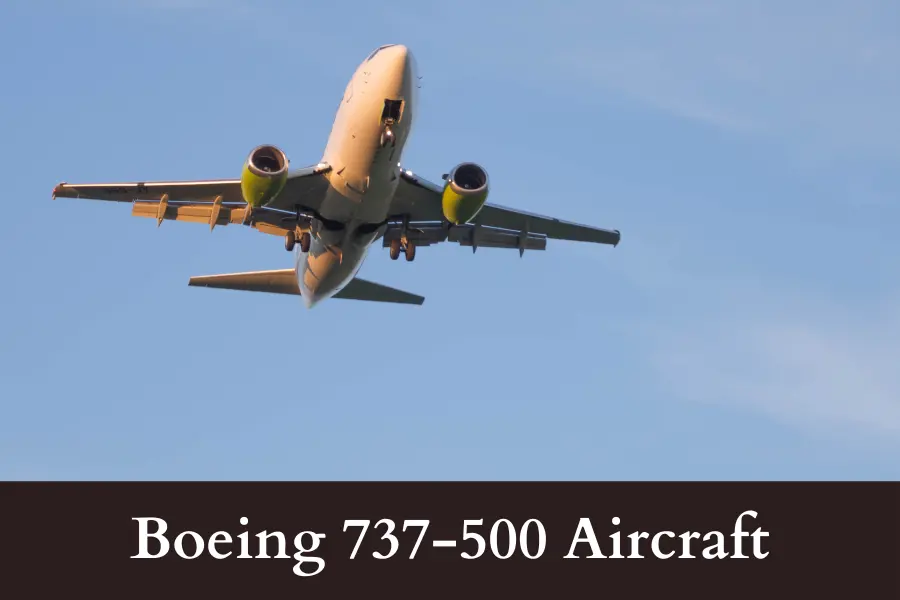 Boeing 737-500 Aircraft is 100 Feet big