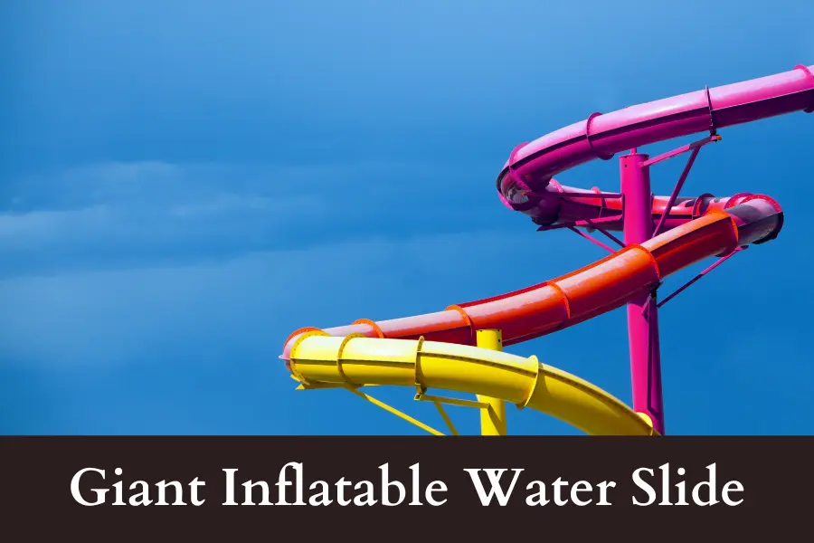 Giant Inflatable Water Slide is 100 Feet big